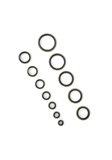 Yifomall "12 Farklı Boyutta Yüksek Basınç Dayanımlı Metal-kauçuk Conta Seti 240 Adet "