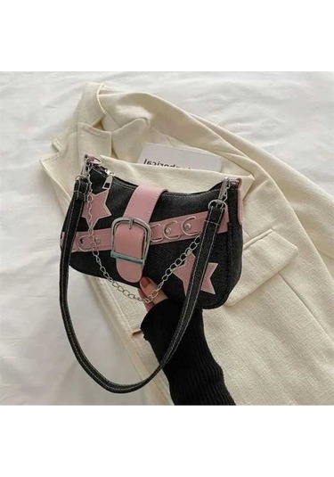 Novahub Çok Renkli Sütyen Üzeri Süt Koltuk Altı Çantası Kadın Moda Omuz Çantası Çok Renkli