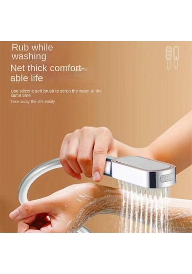 Çoklu Ayarlı, 3,5 İnç, 6 Mod, 2 Püskürtme Desenli, Kolay Kurulumlu Dayanıklı El Duş Başlığınot B Diğer