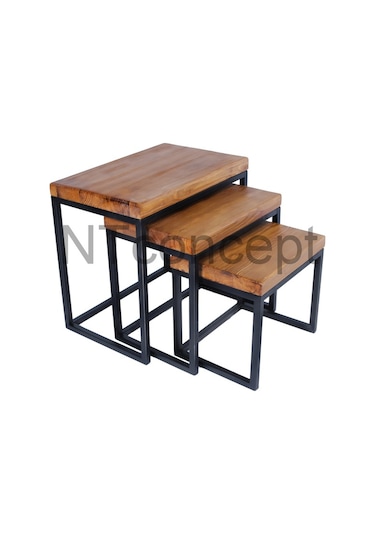 Ntconcept Masif Ağaç Loft Zigon Sehpa