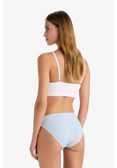 Defacto Ribana 3lü Brief Külot-fall İn Love D6404ax25aube572 Mavi