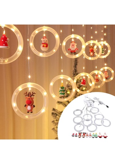 Suntek Noel Perde Işıkları Temizle Usb Powered For Yatak