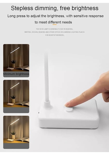 Ledli Dokunmatik Masa Lambası 3 Kademeli Akrobat Şarjlı Ve Usb Ma