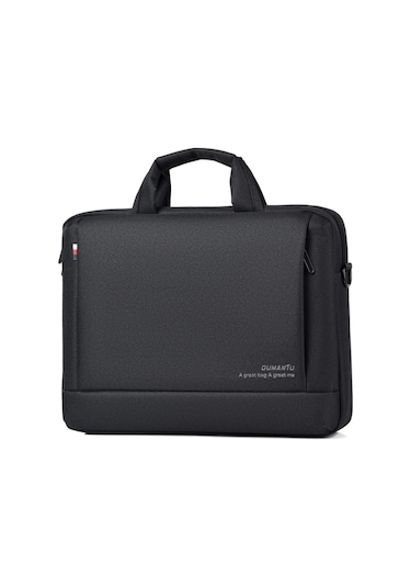 Oumaantu 020 Oxford Kumaş Omuz Askılı Laptop Çantası Siyah