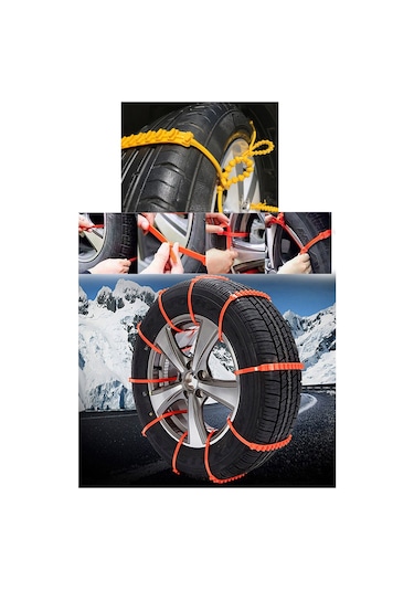 Yeni Nesil Tak Çıkar Pratik Kar Zinciri Lastik Zinciri 8'Li