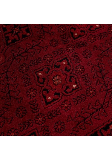 Afgan Türkmen Otantik Desenli Dokuma Salon Halısı