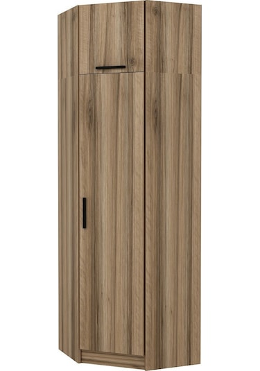 Minar Kale 1 Kapaklı Köşe Dolap + Yüklük Dore 235cm