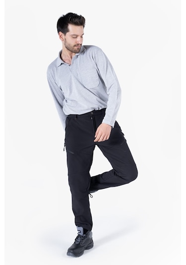 Softshell İş Pantolonu Ripstop Su Geçirmez Siyah