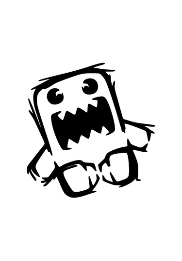 Komik Dinozor Araba Stickeri 17x17 Cm Siyah