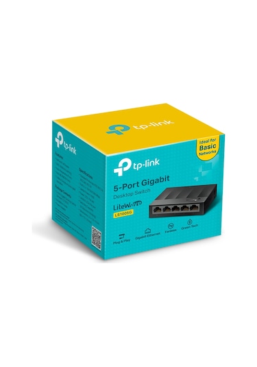 TP-Link LS1005G 5 Port 10/100/1000 Mbps Switch