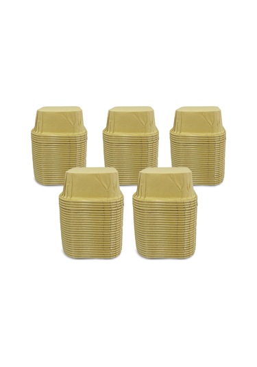 Kafem Muffin Kek Kapsülü Kare Kraft 50li X 5 Paket - K34 Sarı