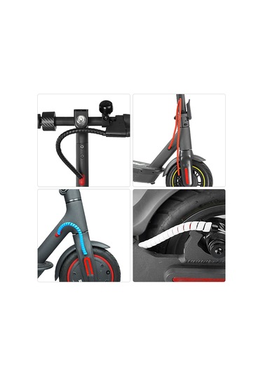 Yaleker M365 İzci İçin 1 Metre Uzunlukta Mavi Ppr Sarma Kablolu Korumalı Halka Tüpü