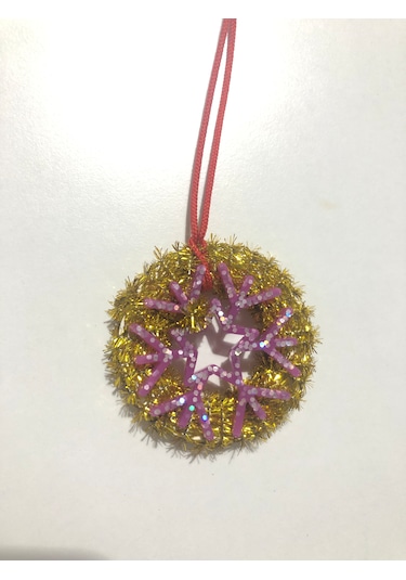 Sarı Simli Yılbaşı Süsü