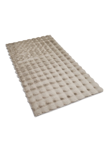 Yünteks Bubble Kabartmalı Peluş Post Halı 90x150 Vizon
