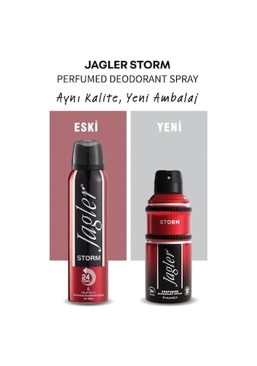 Jagler Storm Erkek Parfüm EDT 90 ML + Sprey Deodorant 150 ML