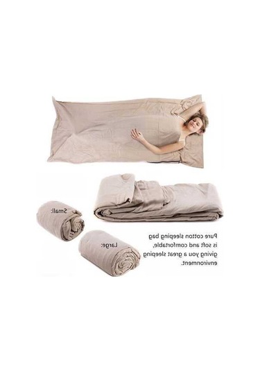 Pazly Yumuşak Pamuklu Kamp Uyku Tulumu - Mavi/bej, Rahat Kampçılık İçin Haki