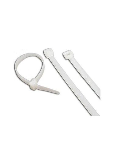 Çetsan 100 Adet 7.6X300 Mm Beyaz Plastik Kablo Bağı Cırt Kelepçe N11.1038