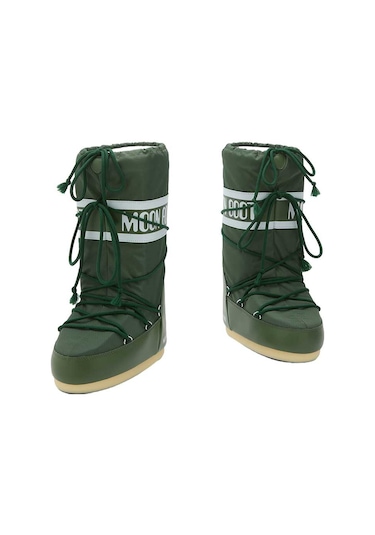 G016 Forest Green Bot Kar Kadın 80d1400440 Moon Boot Icon Nylon 35-41 Yeşil