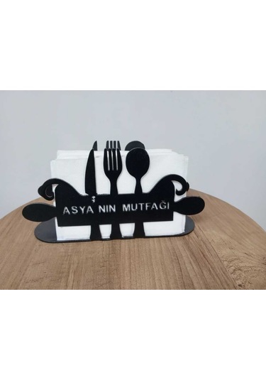 Fbt Özel Tasarım İsimli Peçetelik Siyah