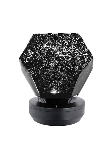 Beyaz Tek Renkli Şarjlı Yıldız Gökyüzü Projektörü - Romantik Atmosphere Ve Dekorasyon Için Mevsimler Burcu Işıldacı