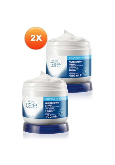 Avon Care Gliserin ve Badem Sütü İçeren Nemlendirici El Yüz ve Vücut Kremi 2 x 400 ML