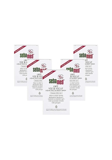 Sebamed Likid Yüz & Vücut Temizleyici Jel 5 x 20 ML