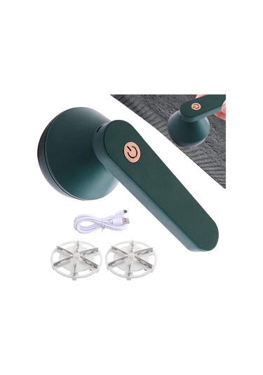 Elektrikli Lint Temizleyici, Usb Şarj Edilebilir, Yeşil