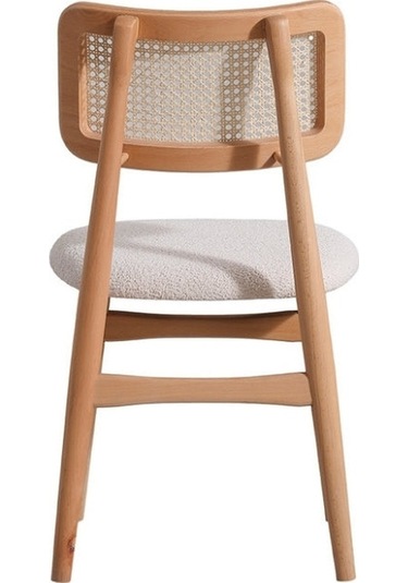 Tetra İskandinav Natural Ahşap Masa Sandalye Takımı 100x100 Natural