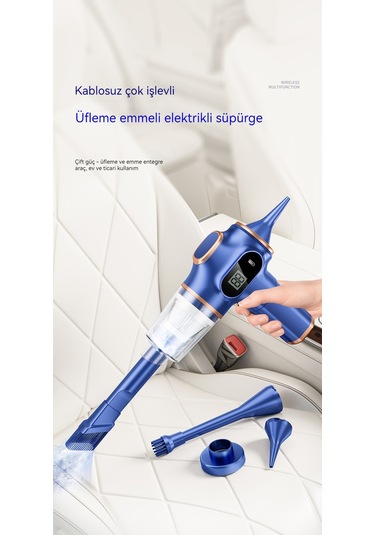 Mini Akülü Elektrikli Süpürge Tek Çekirdekli Siyah 003