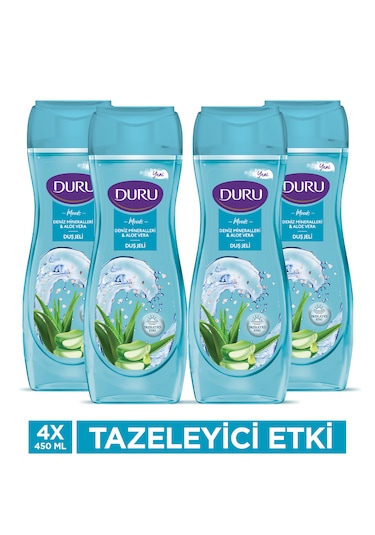 Duru Moods Deniz Mineralleri & Aloe Vera Duş Jeli 4 x 450 ML