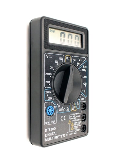 Dijital Avometre Multimetre  Ölçü Aleti Akım Voltaj Direnç Ölçer