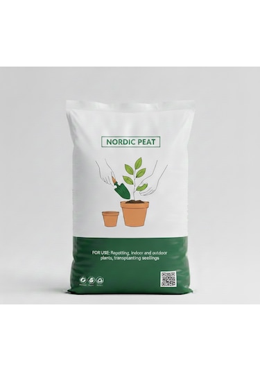 İthal Torf+organik Gübre+perlit Karışımı Nordic Peat 40 Litre İç&dıs Mekan Toprak 1