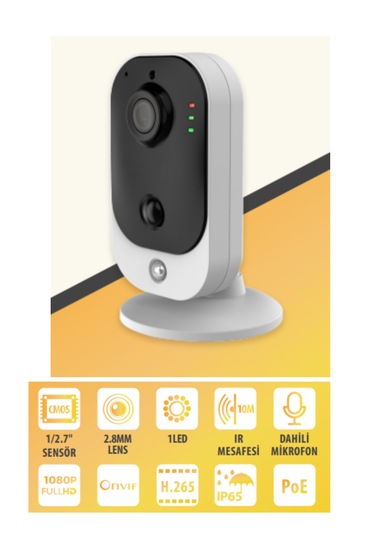 Bester Güvenlik 2mp Ip Küp Kamera