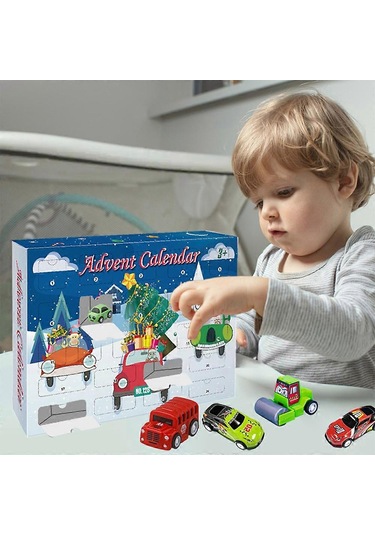 24 Oyuncak Arabalı 2023 Advent Takvimi Geri Sayım Takvimi