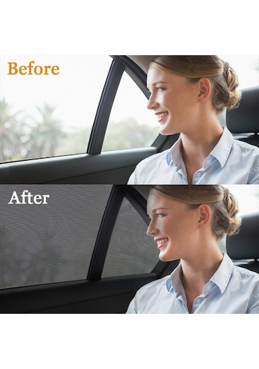 Araç Yan Cam Güneşlik Araç Perdesi Oto Yan Cam Güneşlik 2Li Paket