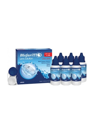 Blefaritto Lens Solüsyonu 6 x 60 ML + Lens Kabı