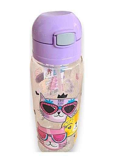 Lüks Pipetli Matara 500ml Mono Tp726 Lila