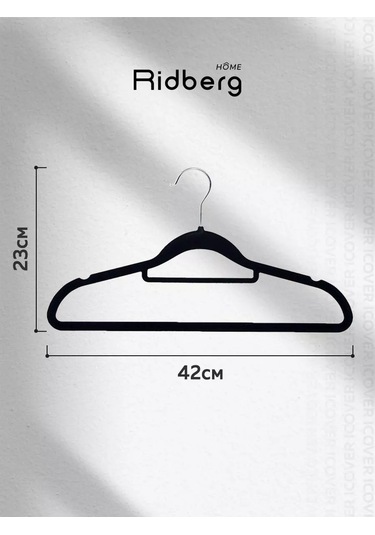 Rıdberg Home Kadife Giysi Askıları 193719087 Siyah