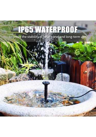 Singree Güneş Enerjili Çeşme Pompası - 4 Nozullu, Bahçe Ve Göletler İçin Otomatik Su Fıskiyesi