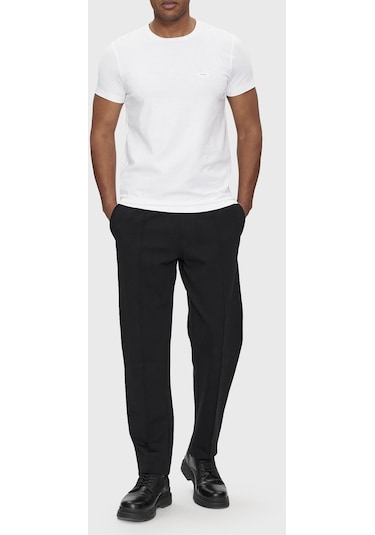 Calvin Klein Erkek T Shirt K10k112724 Yaf Beyaz