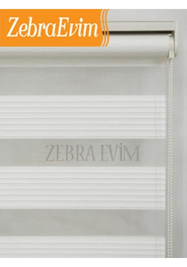 Zebraevim Trend Ekru Piliseli Zebra Perde Yeni Sezon