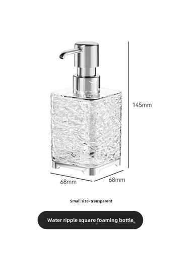 Springsun 300ml Şeffaf Kare Köpükleme Flaske - Seyahat İçin Hafif Plastik, Şampuan/banyo Jeli/el Dezenfektanı Depolama, Basma Tipi Taşınabilir Kutulu Dispenser Diğer