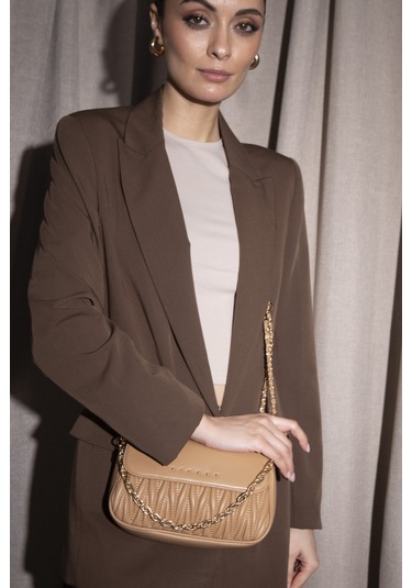 Sisley Kadın Çapraz Çantası Sly 181 Std / Camel CAMEL