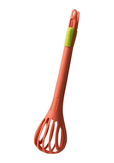 Pazly Cbtx Çok Amaçlı Naylon Yumurta Çırpıcı, Gıda Klipsi Ve Mikser Pişirme Aleti, Turuncu Turuncu