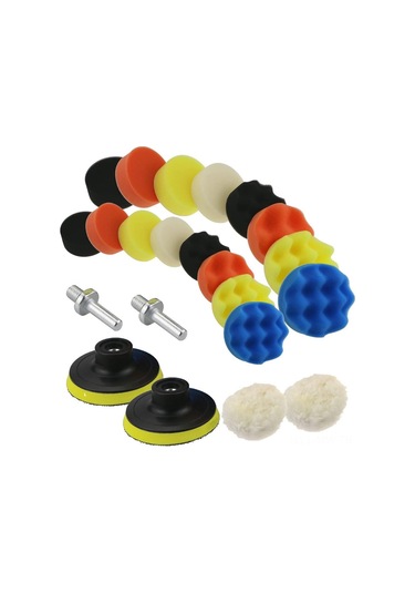 Moveevo 22'li Araba Cila Ve Parlatma Seti - 3 İnç Sponge Diskler, Boyali, Boya Üstü Taslak Alma, Parlatma, Cila Ve Glazlama İçin