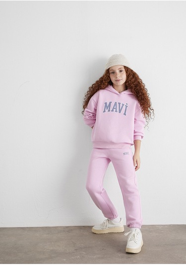 Mavi - Mavi Logo Baskılı Pembe Eşofman Altı 7010000-70973 Pembe