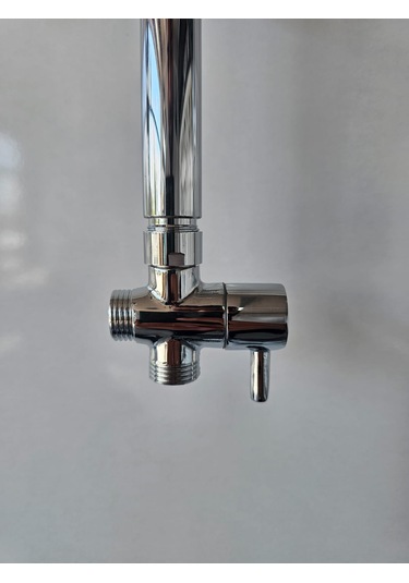 304 Paslanmaz Boru Duş Seti Borusu Ana Gövde Borusu Ve Su Dağıtıcısı 2'li Takım Krom