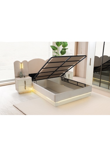 Milano Bazalı Karyola Ve Başucu 160 x 200 CM