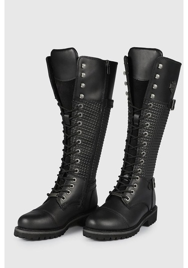 Harley Davidson Siyah Kadın Günlük Çizme 025Z100533-Tıny-Black-De 37 Siyah