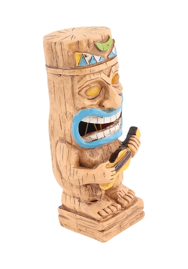 Ximistore9 Bahçe Ve Teras İçin Güneş Enerjili Dekoratif Işık - Otomatik Açılan Reçine Mayalı Figür Piyano Çalan Totem